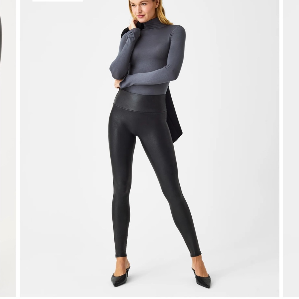 Spanx leather leggings